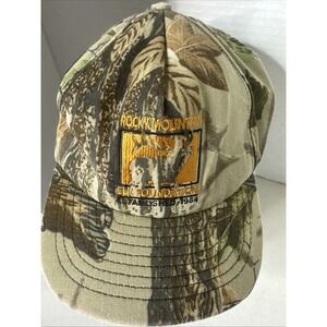 Rocky Mountain Elk Foundation Realtree Camo Hat RMEF Strapback Vintage Cap